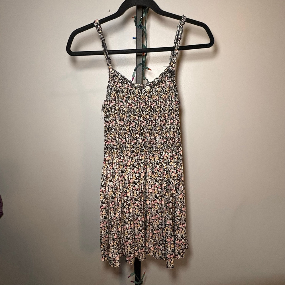 Juniors J for‎ Justice Floral Mini Dress XL Black Pink
